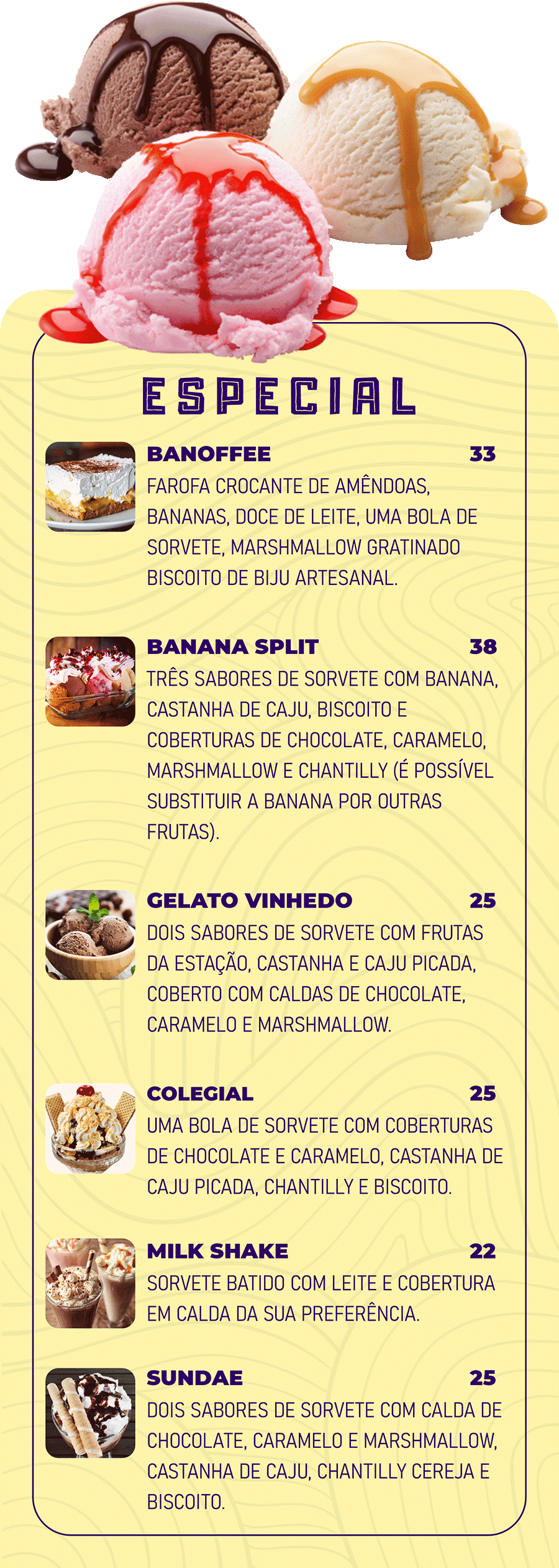 Cardápio 3