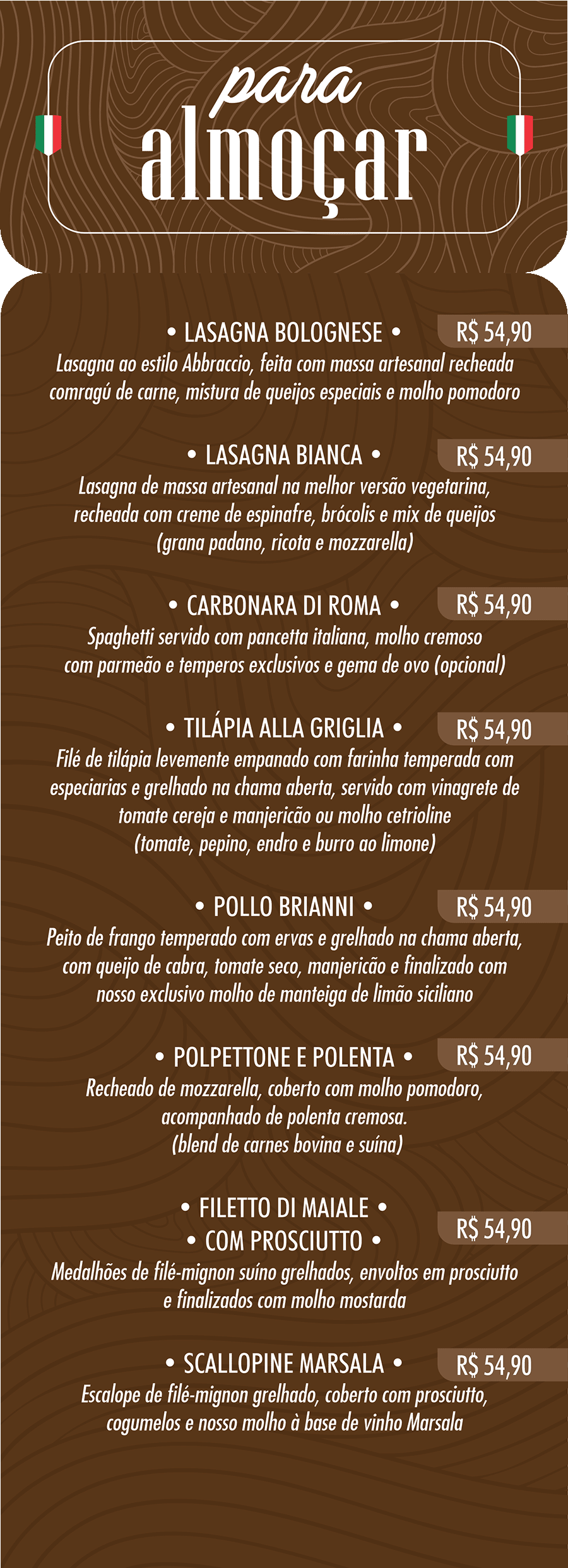 Cardápio 3